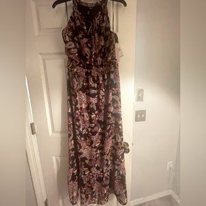 Black long Paisley maxi dress